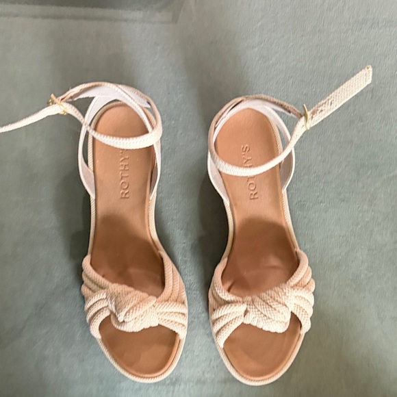 Rothy's Shoes - Rothy's Cream Knotted Ankle-Strap Sandals